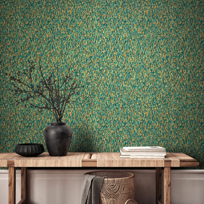 Stipple Wallpaper - Jade Mix