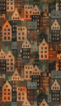 Stockholm Houses - Hybrid Wallpaper Mural