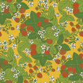 Strawberry Fields - Custom Sized Wallpaper Mural (per m2) - Yellow Multi