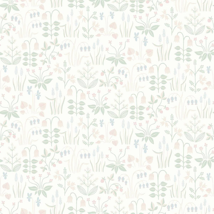 Strawberry Fields Wallpaper - White