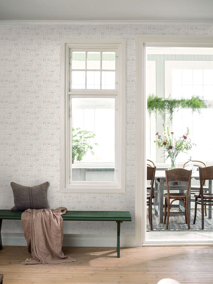 Strawberry Fields Wallpaper - White