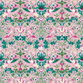 Strawberry Thief Wallpaper - Miami Strip