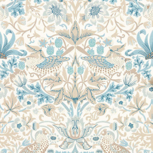 Strawberry Thief Wallpaper - Slate/Vellum