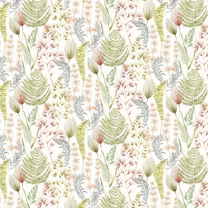 Summer Ferns Wallpaper - Terracotta