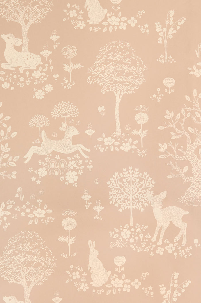 Summer Fields Wallpaper - Dusty Pink