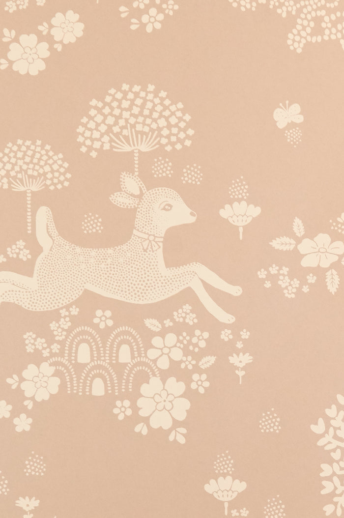 Summer Fields Wallpaper - Dusty Pink