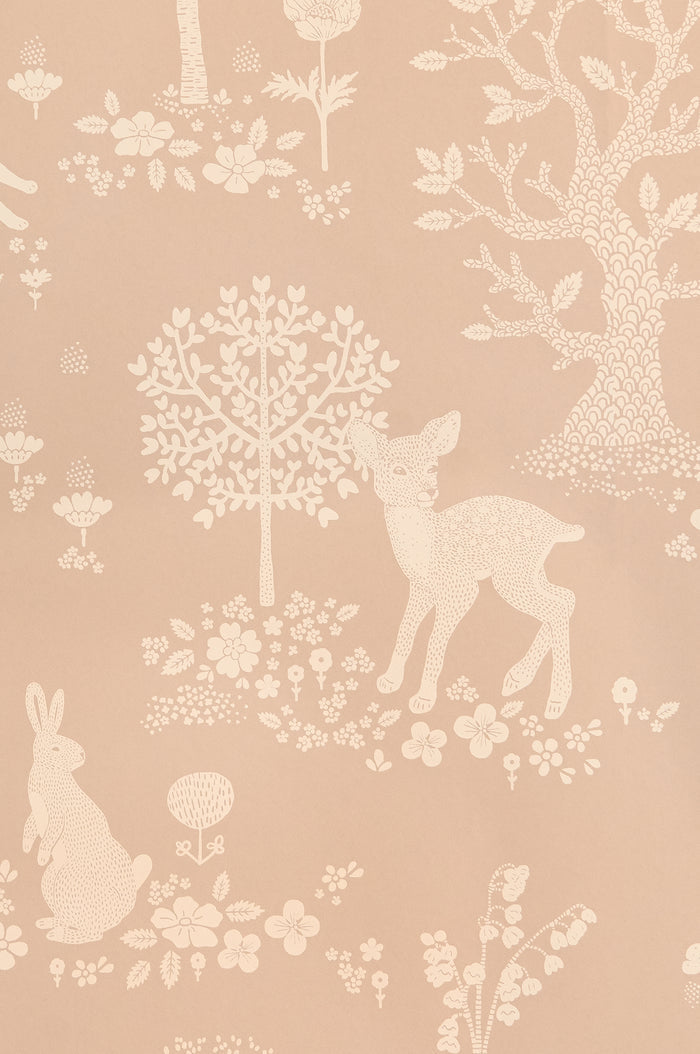 Summer Fields Wallpaper - Dusty Pink