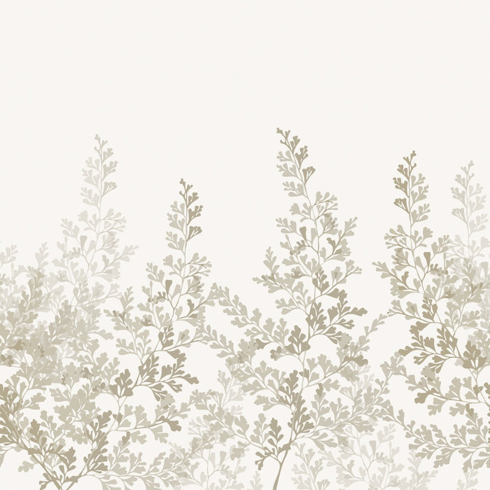 Summer Leaf - Custom Sized Wallpaper Mural (per m2) - Beige