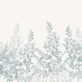 Summer Leaf - Custom Sized Wallpaper Mural (per m2) - Blue