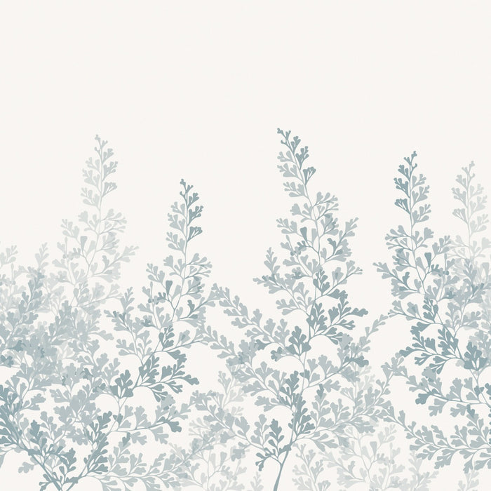 Summer Leaf - Custom Sized Wallpaper Mural (per m2) - Blue