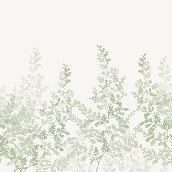 Summer Leaf - Custom Sized Wallpaper Mural (per m2) - Green