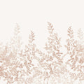 Summer Leaf - Custom Sized Wallpaper Mural (per m2) - Warm Red