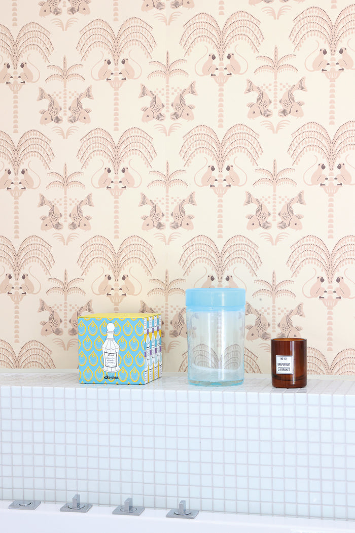 Sunset Gold Wallpaper - Beige Pink