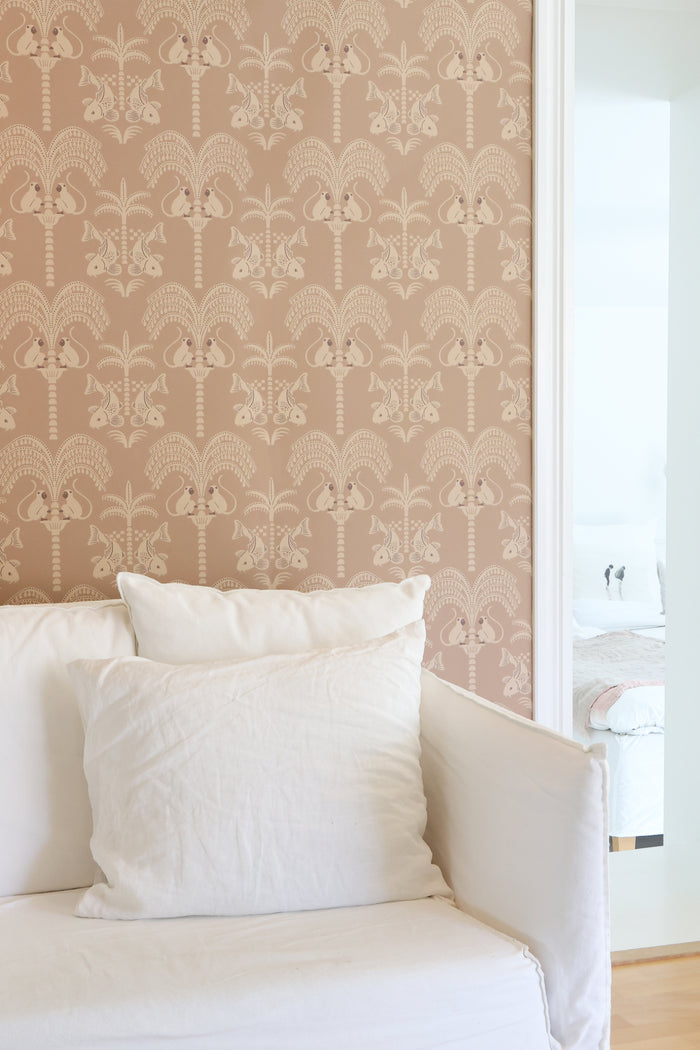 Sunset Gold Wallpaper - Caramel Brown