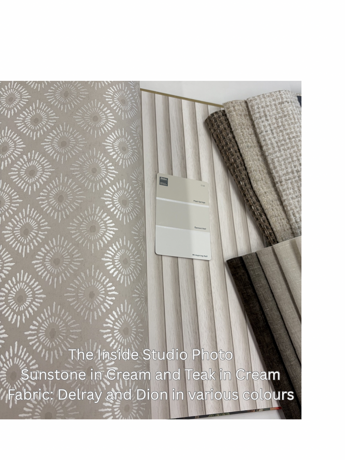 Sunstone – Soft Geometric Wallpaper – Cream