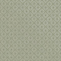 Sunstone wallpaper in Sage, showing a diamond grid of sunburst medallions over a sage green background