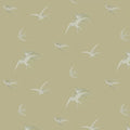 Swallows Wallpaper - Gold