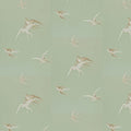 Swallows Wallpaper - Grey Green