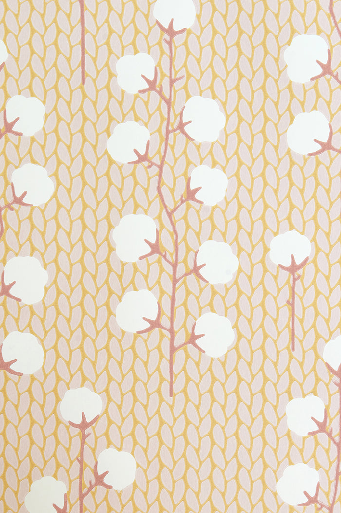 Sweet Cotton Wallpaper - Pink
