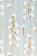 Sweet Cotton Wallpaper - Turquoise