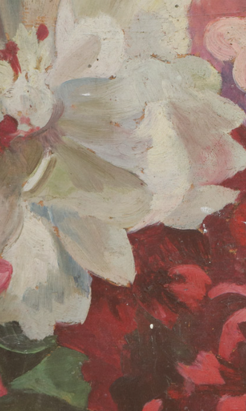 Tableau Fleurs - Custom sized wallpaper mural (per/m2)