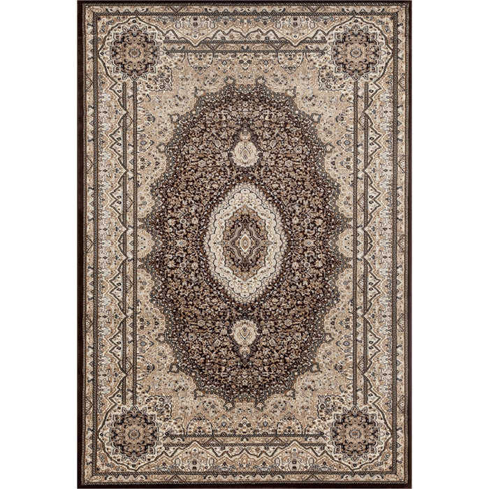 Tabriz 5x8 Brown Area Rug - Adams Furniture