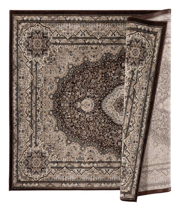 Tabriz 5x8 Brown Area Rug - Adams Furniture