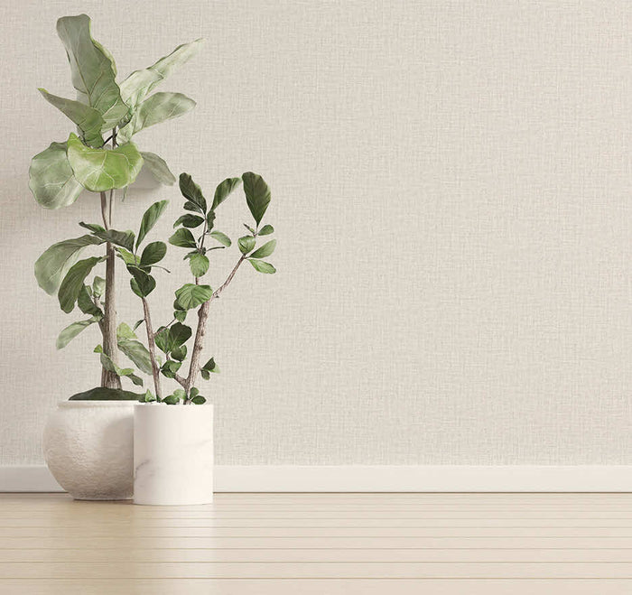 Tessuto Plain Wallpaper - Dove