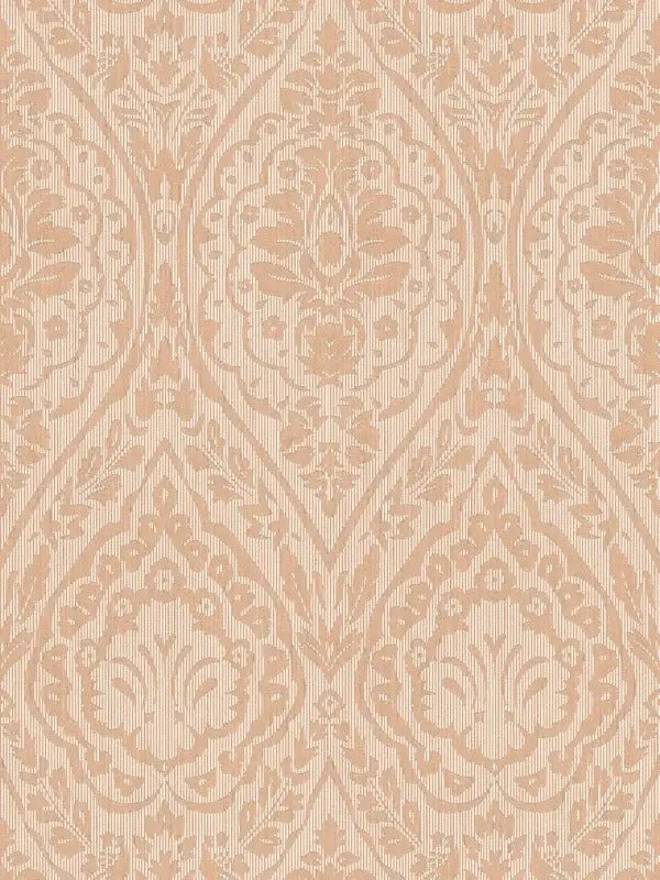 Textured Damask Textured Wallpaper - Beige/Cream - Discontinuing