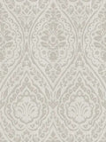 Textured Damask Textured Wallpaper - Grey / Cream - Discontinuing