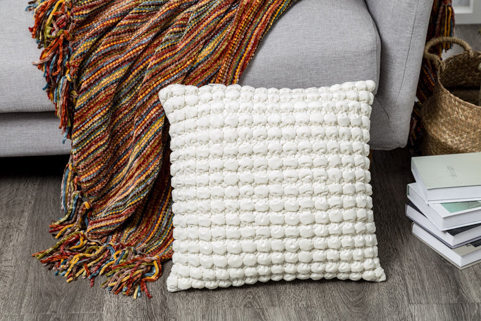 Thalasa 18"x18" Ivory Pillow - Adams Furniture