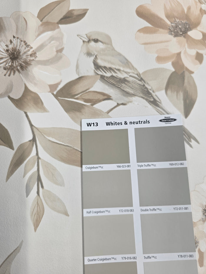 The Bird Garden – Feathered Hideaway Wallpaper – Neutral