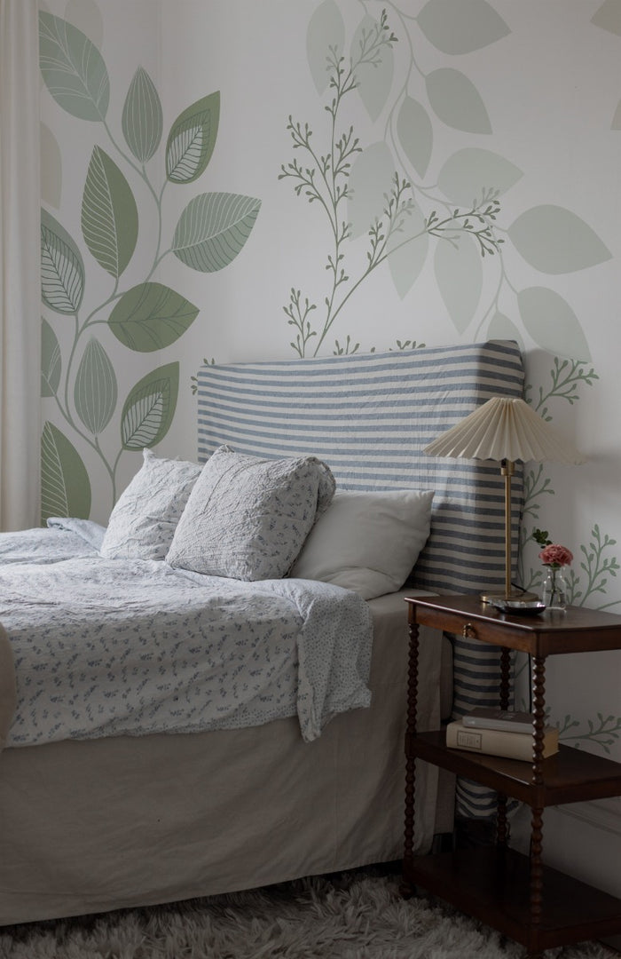The Meadow - Custom Sized Wallpaper Mural (per m2) - Green