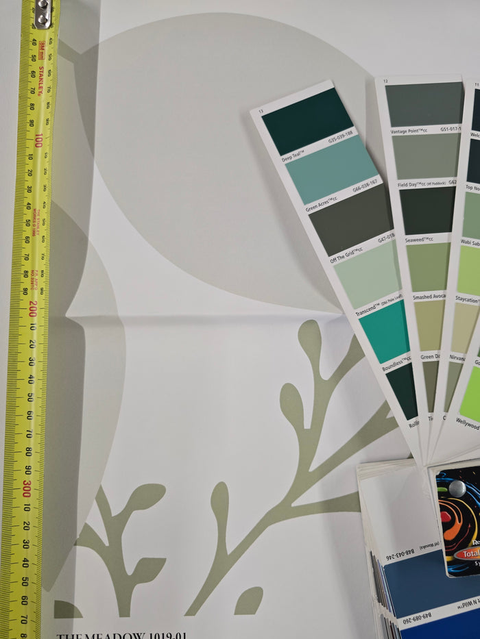 The Meadow - Custom Sized Wallpaper Mural (per m2) - Green