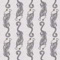 Tigris Wallpaper - Monochrome