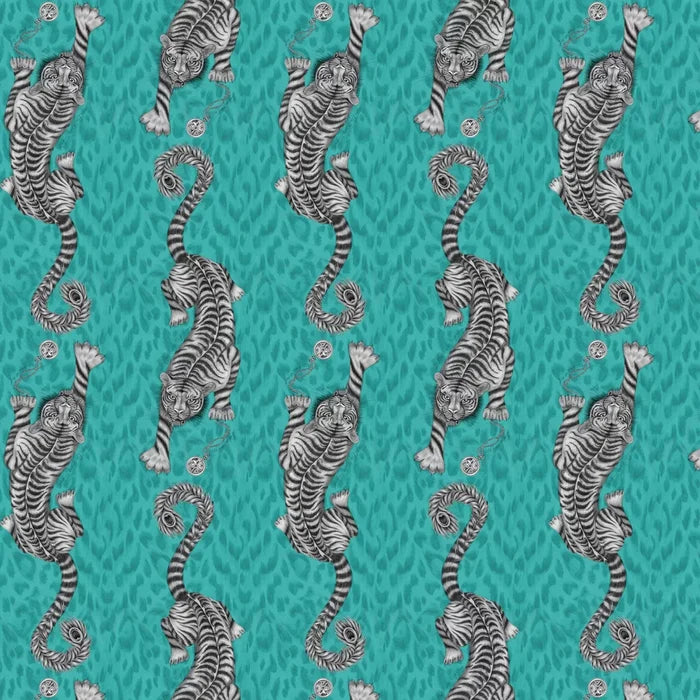Tigris Wallpaper - Teal