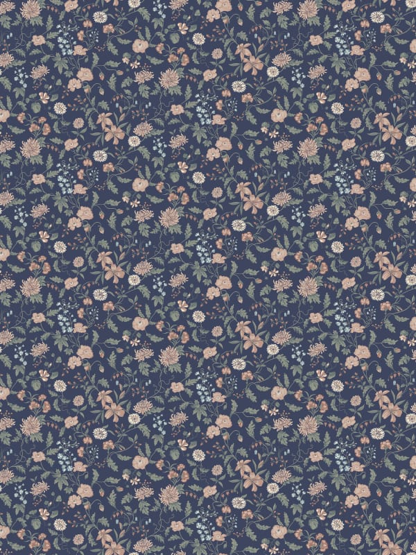 Till Karin Wallpaper - Sandberg - Midnight Blue