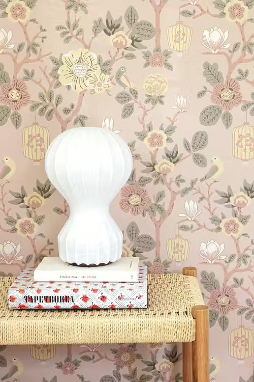 Tokyo Tea Party Wallpaper - Whispering Blue