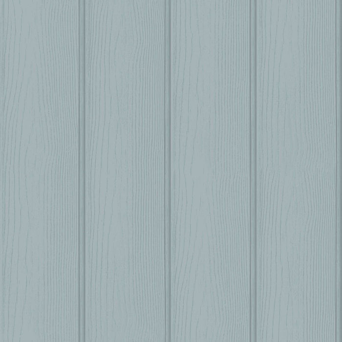 Tongue & Groove – Wood Panel Wallpaper – Blue