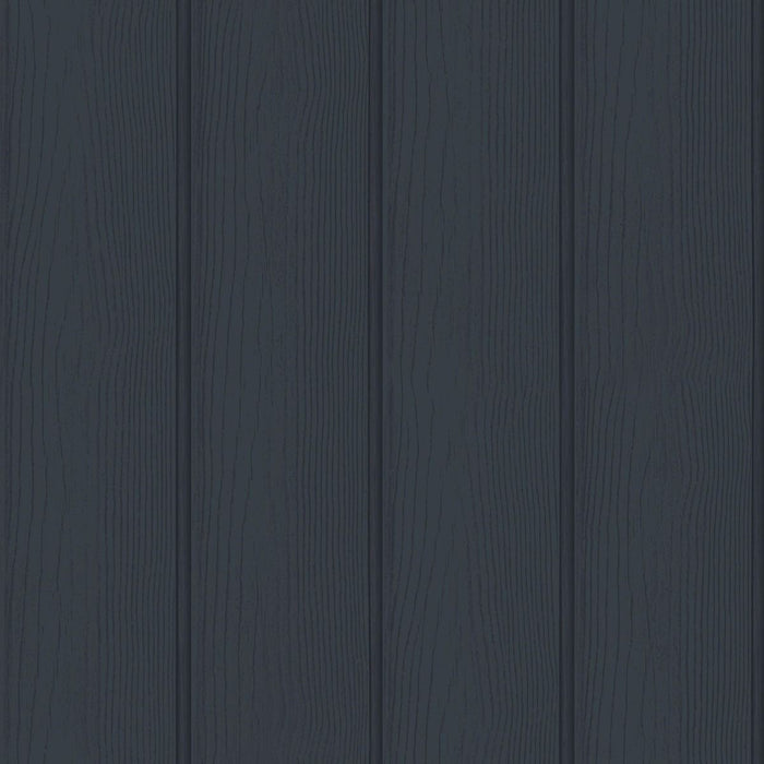 Tongue & Groove – Wood Panel Wallpaper – Navy