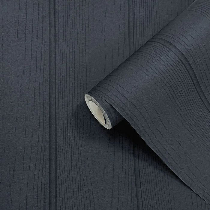 Tongue & Groove – Wood Panel Wallpaper – Navy