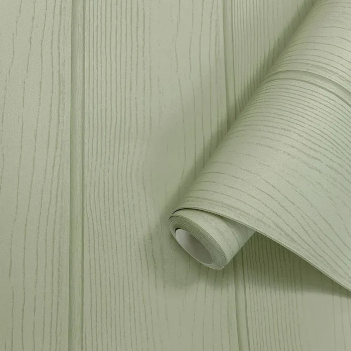 Tongue & Groove – Wood Panel Wallpaper – Sage Green