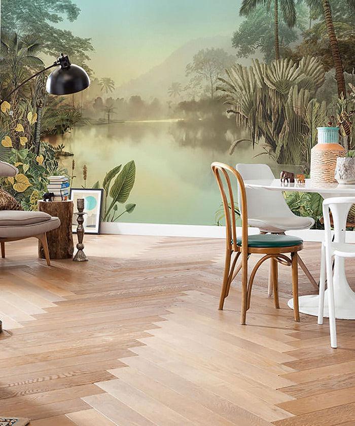 Tranquil Oasis - Custom Sized Wallpaper Mural (per m2)