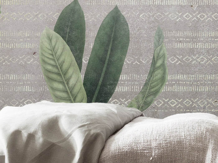 Tropic Concrete - Custom Sized Mural Wallpaper (per m2)