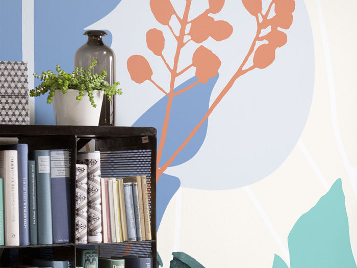 Tropical Shapes - Custom Sized Mural Wallpaper (per m2)