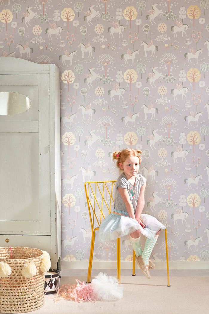 True Unicorns Wallpaper - Lilac