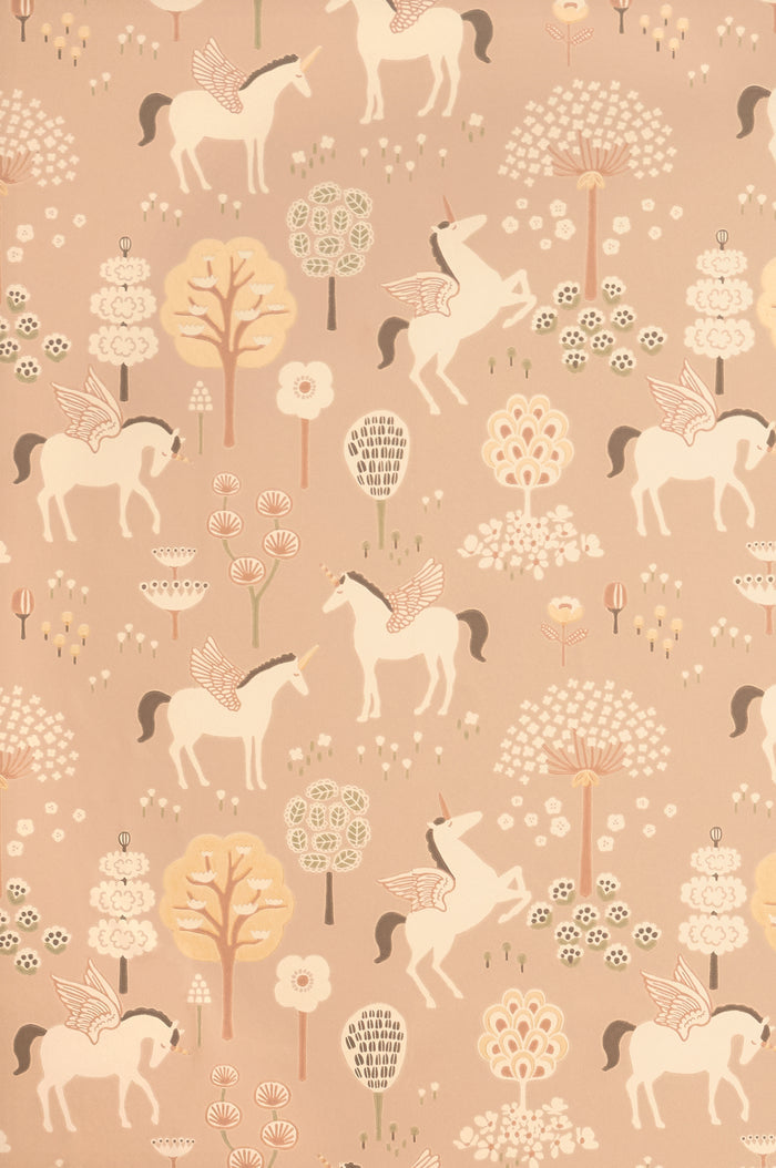 True Unicorns Wallpaper - Old Pink