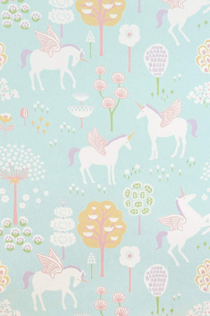 True Unicorns Wallpaper - Turquoise
