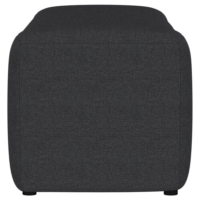 Upholstered Tufted Accent Bench Charcoal - Adams Furniture