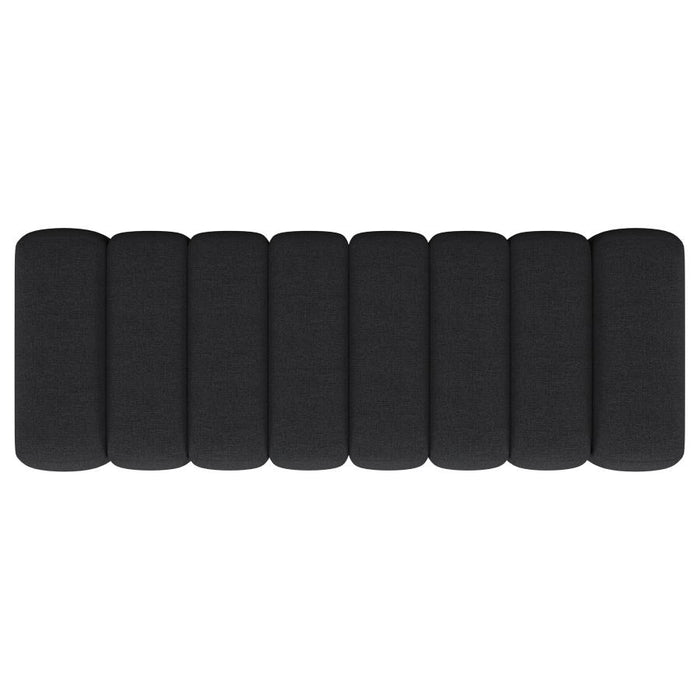 Upholstered Tufted Accent Bench Charcoal - Adams Furniture